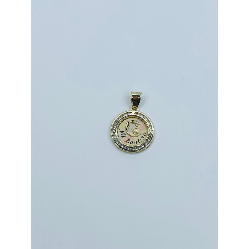 10k Solid Gold Pendant Baptism